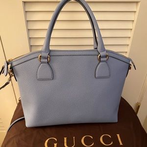 Gucci Tote - Baby Blue Leather